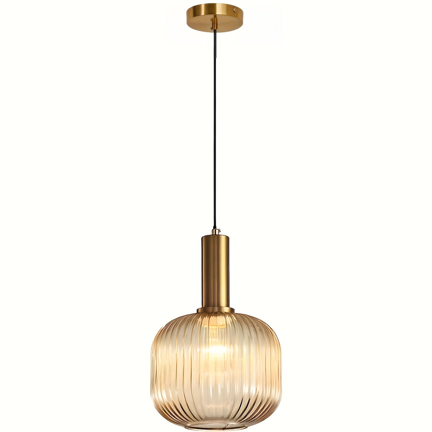 Modern Striped Glass Pendant Light
