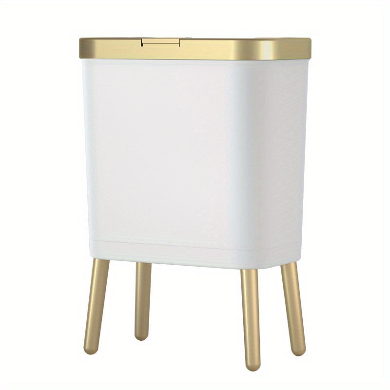 15L Modern Odour-Sealing Trash Can with Elevated Legs