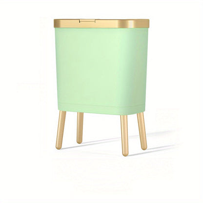 15L Modern Odour-Sealing Trash Can with Elevated Legs