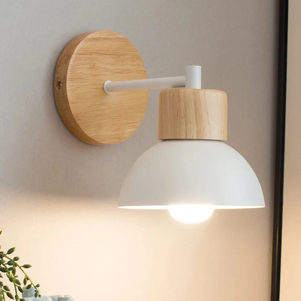 Wood & Metal Wall Lamp