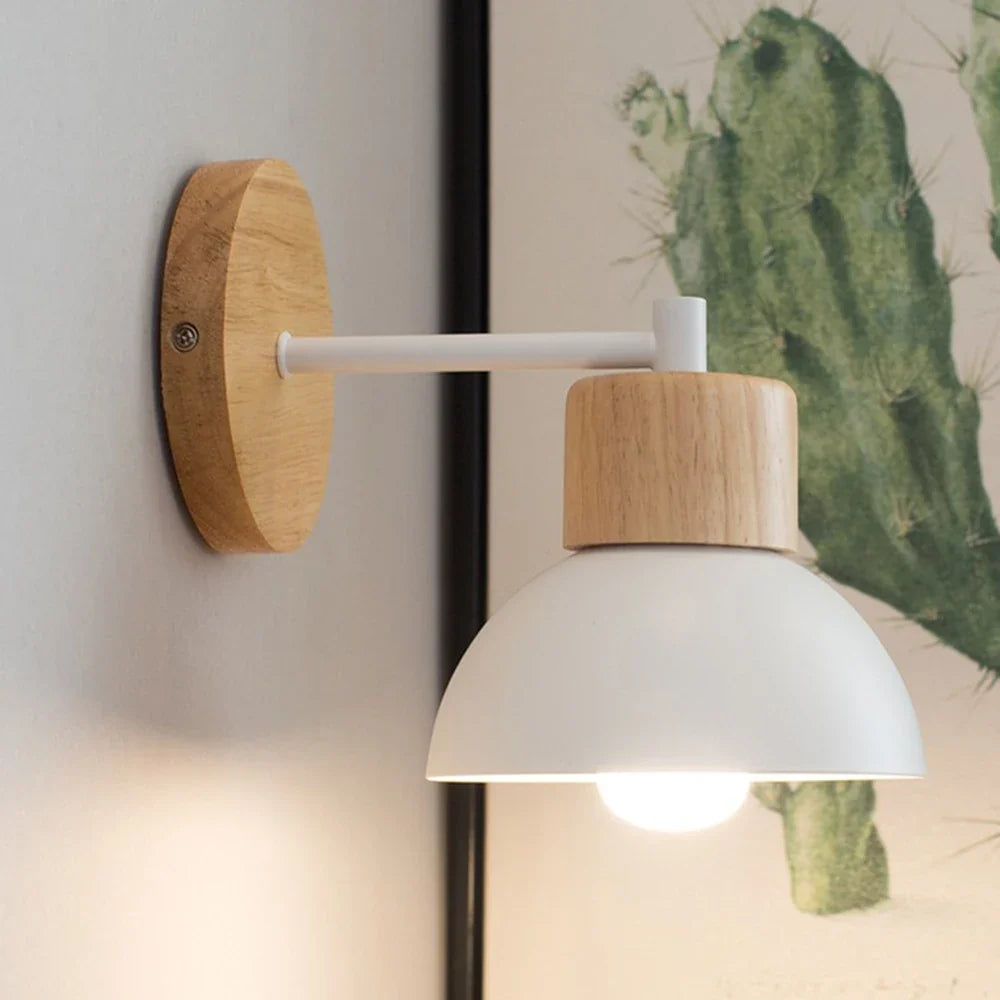 Wood & Metal Wall Lamp
