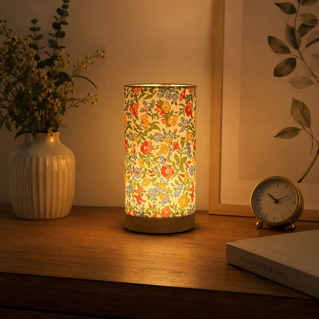 Modern Wooden Table Lamp | USB Powered Bedside Light