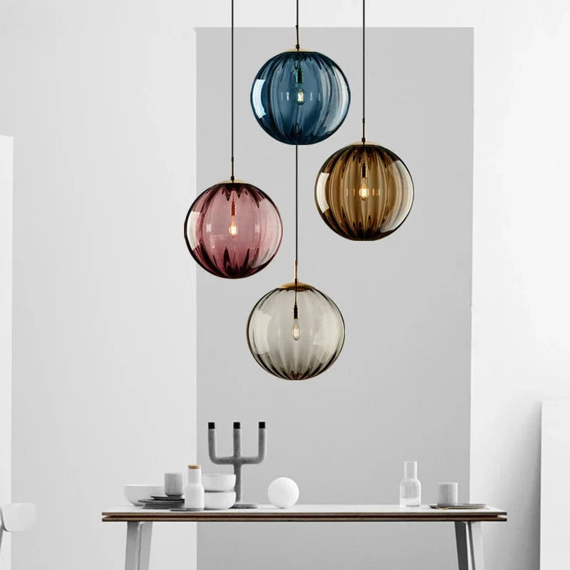 Modern Glass Ball Pendant Light