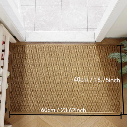 Faux Jute Outdoor Doormat Entrance Rug