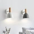 Nordic Wooden Wall Lamp | Adjustable Bedside Light