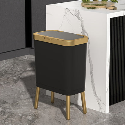 15L Modern Odour-Sealing Trash Can with Elevated Legs
