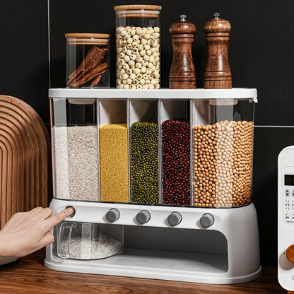 Multi-Compartment Kitchen Grain Storage Container