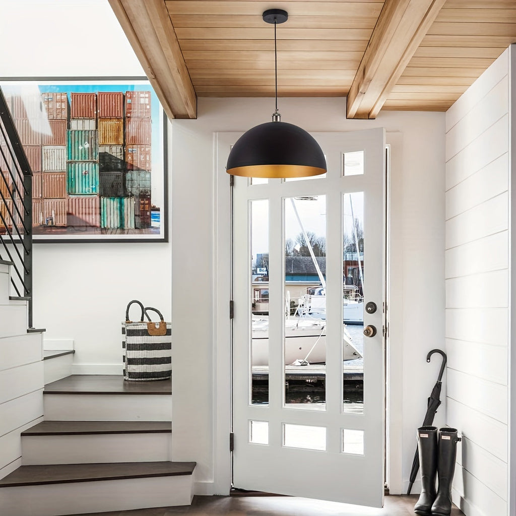 Vintage Industrial Dome Pendant Light
