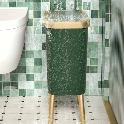 15L Modern Odour-Sealing Trash Can with Elevated Legs