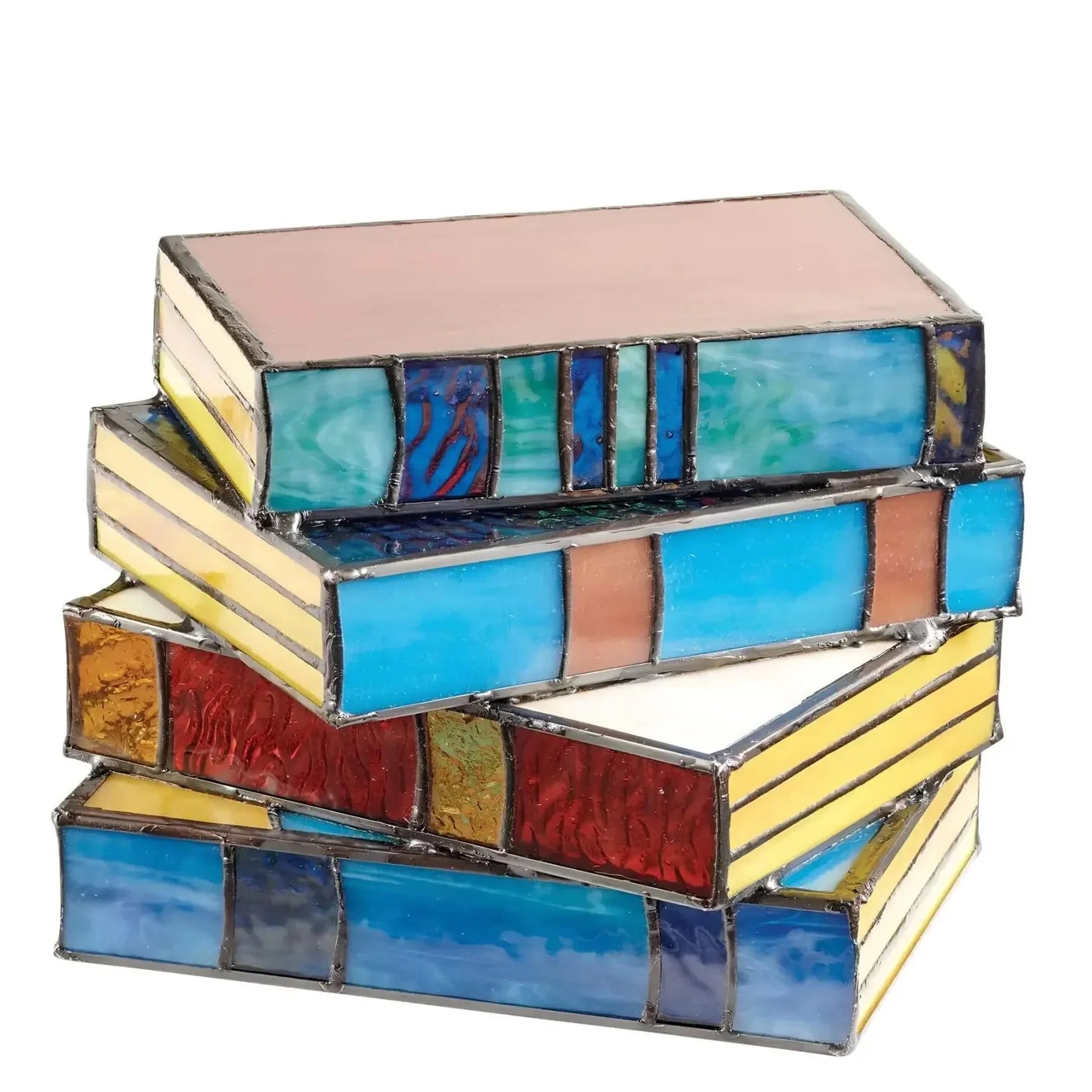 Stained Glass Book Lamp