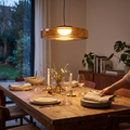 Bauhaus Glass Pendant Light | Modern Layered LED Hanging Lamp