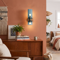 Nordic Glass Wall Lamp | Smoked Tube Design
