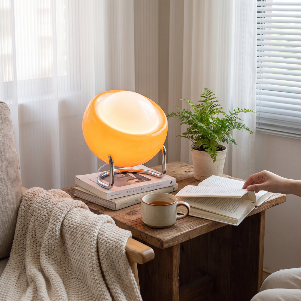 Bauhaus Glass Table Lamp | Retro Nordic Design