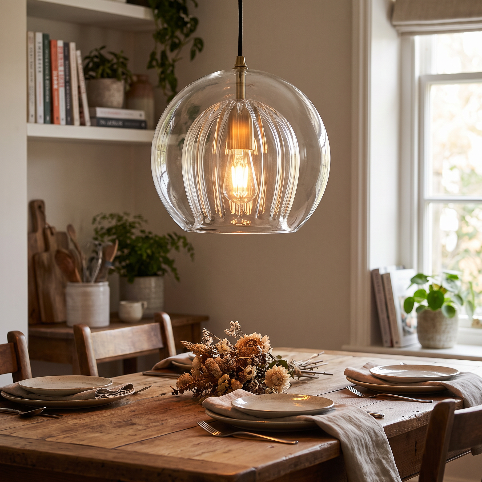 Modern Glass Pendant Light | Elegant Ambient Lighting