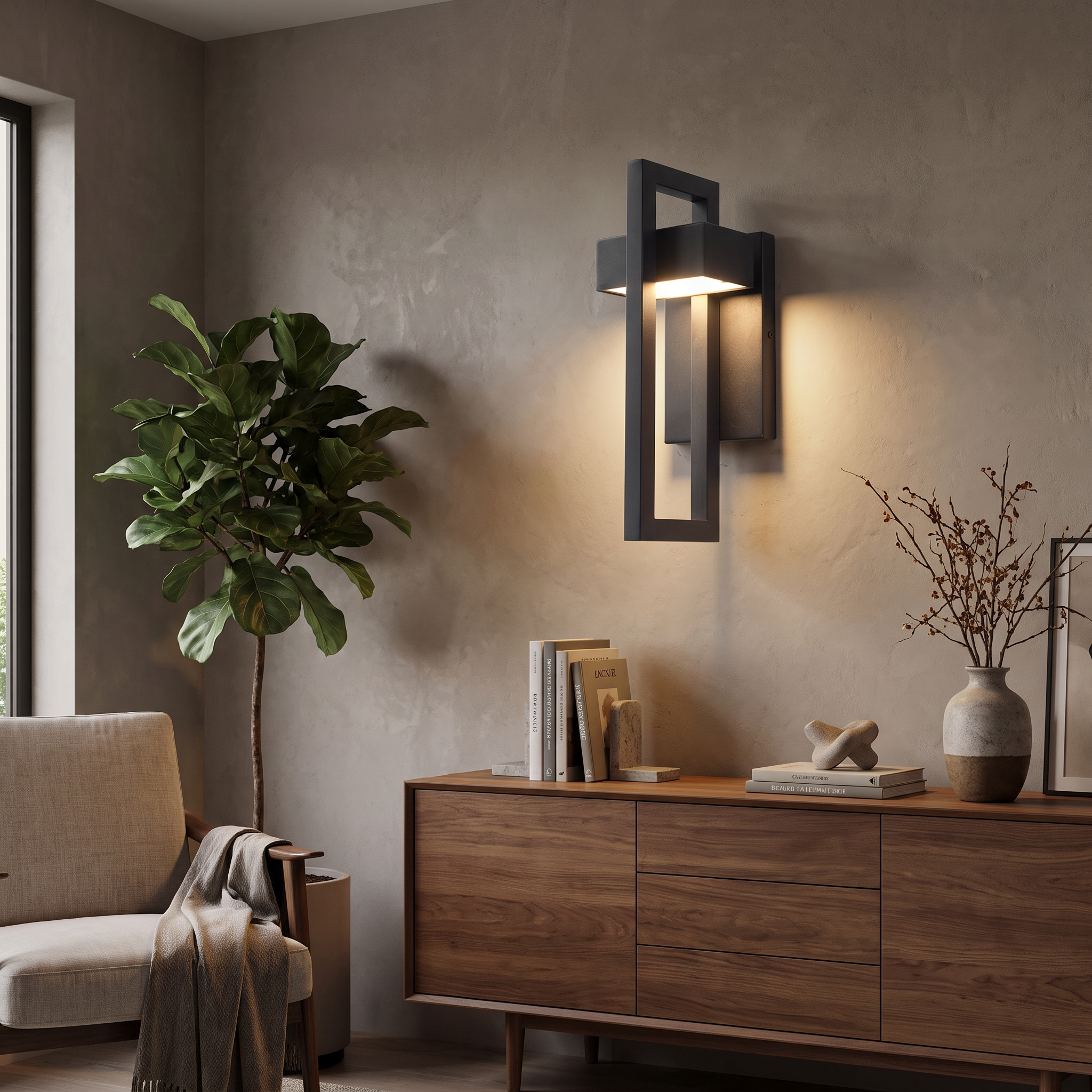 Modern Outdoor Wall Light | Scandinavian Aluminium LED Wall Lamp