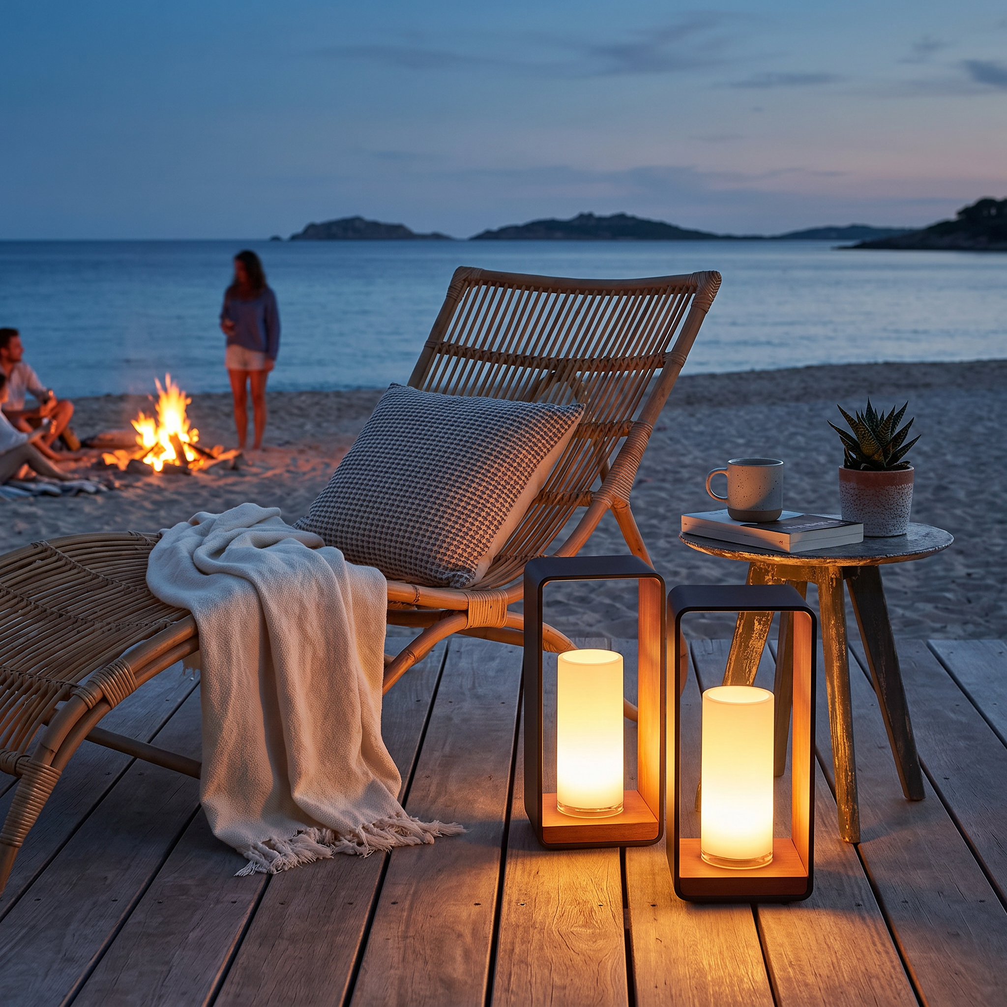 Modern Square Outdoor LED Light | Waterproof Solar LED Light