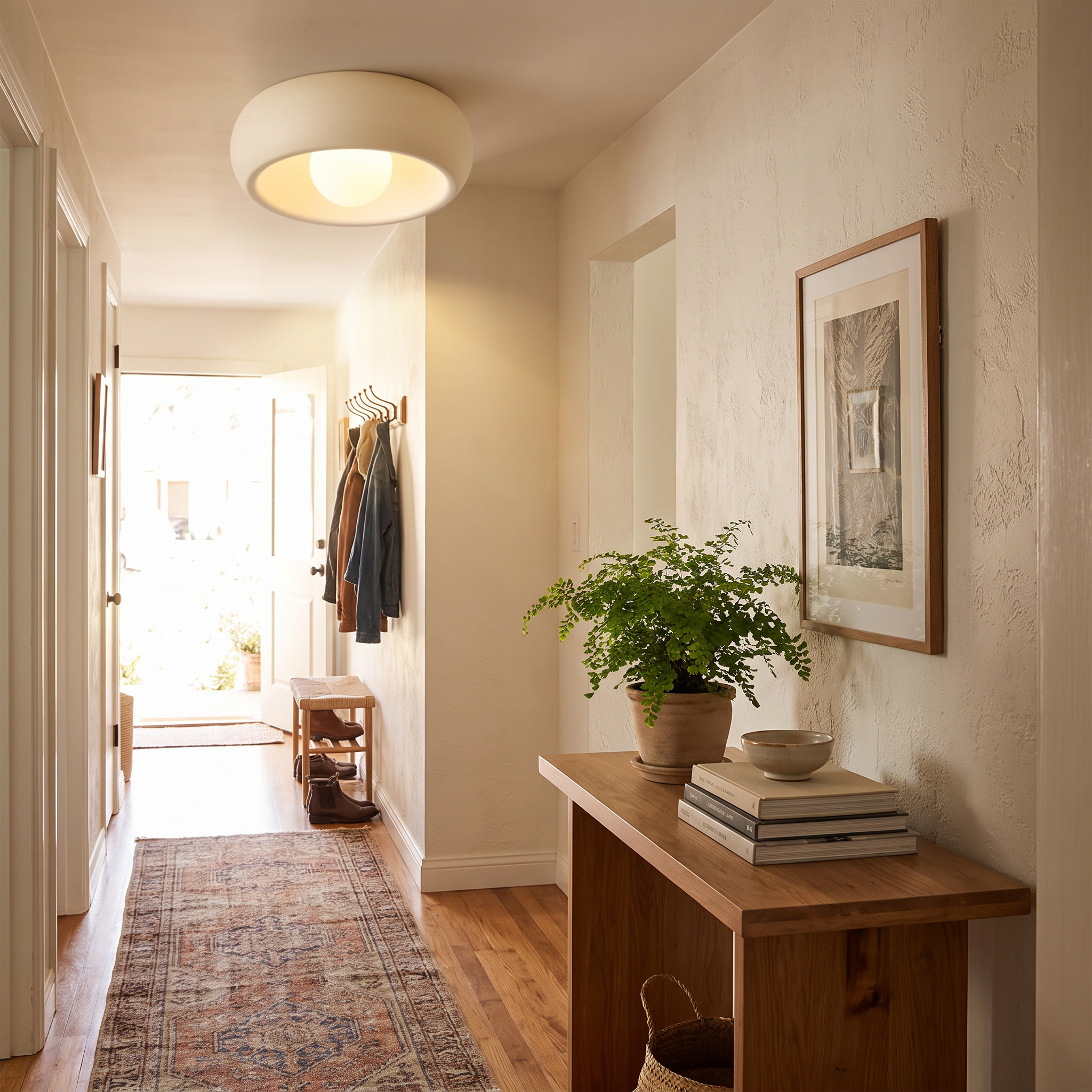 Minimalist Circular Ceiling Lamp | Modern Flush-Mount Light