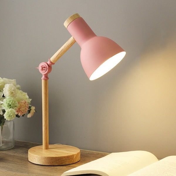 Nordic Wooden LED Desk Lamp